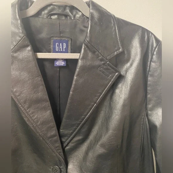 y2k gap leather jacket - Picture 2 of 5